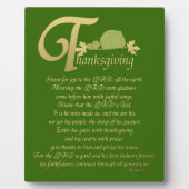 感謝祭 – Psalm 100 フォトプラーク (正面)