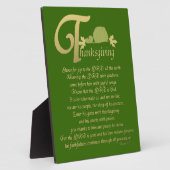 感謝祭 – Psalm 100 フォトプラーク (側面)