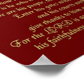 感謝祭 – Psalm 100 ポスター (角)