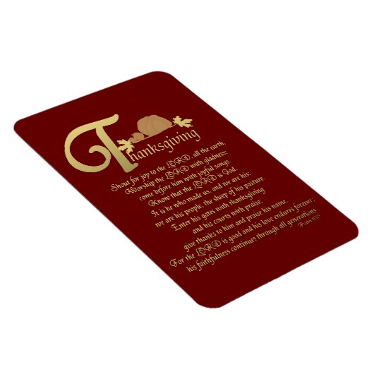 感謝祭 – Psalm 100 マグネット (右側)