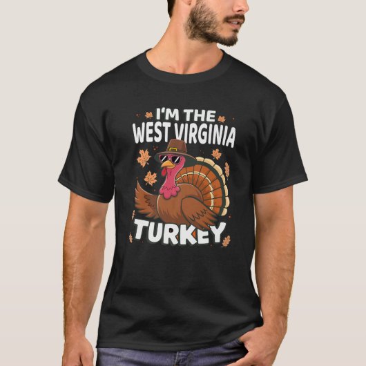 感謝祭I m The West Virginia Turkey Family P Tシャツ (正面)