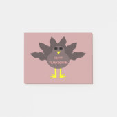 感謝祭PlUcked Turkey Post it notes Pad ポストイット (正面)
