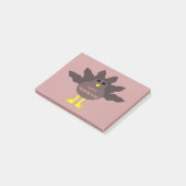 感謝祭PlUcked Turkey Post it notes Pad ポストイット (アングル)