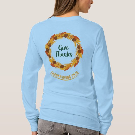 感謝祭Tシャツ Tシャツ (裏面)