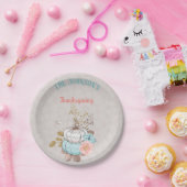 感謝祭Taupe Aquaコーラルカボキントルコ ペーパープレート (パーティー)