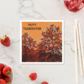 感謝秋の木のナプキン スタンダードカクテルナプキン (インサイチュ)