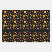 感謝秋の野菜パターン名 ラッピングペーパーシート (正面2)