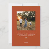 感謝秋ハッピーサンクスギビング写真カード シーズンカード (裏面)