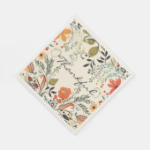 感謝秋フローラナプキン スタンダードランチョンナプキン (角)