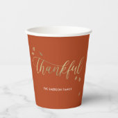 感謝秋感謝祭パーティー紙カップ 紙コップ (正面)