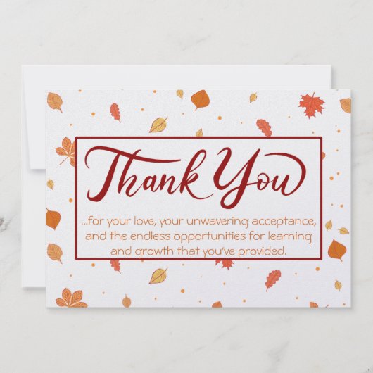 感謝紅葉サンキューカード シーズンカード (正面)