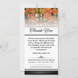 感謝紅葉言葉は表現できない サンキューカード