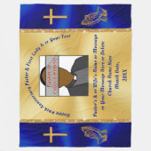 感謝素晴らしユニークの日の贈り物 フリースブランケット (正面)