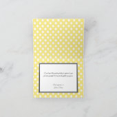 感謝素晴らし黄水玉模様サンキューカード サンキューカード (内部)