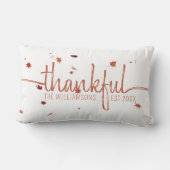 感謝素朴のスクリプト紅葉モノグラム ランバークッション (裏面)