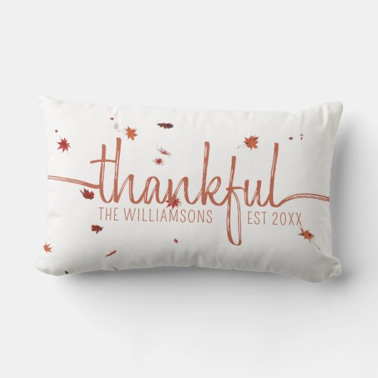 感謝素朴のスクリプト紅葉モノグラム ランバークッション (裏面)