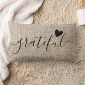 感謝素朴感謝祭ファームハウスバーラップ ランバークッション (ブランケット)