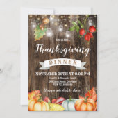 感謝素朴祭の晩餐 招待状 (正面)