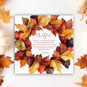 感謝素朴秋リース感謝祭 招待状