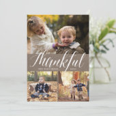 感謝素朴 |感謝祭フォトコラージュカード シーズンカード (スタンド正面)