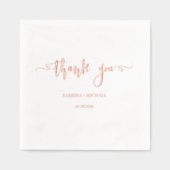 感謝結婚の 箔ナプキン (正面)