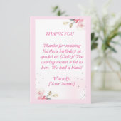 感謝表現の一言：フラットサンキューカードMes サンキューカード (スタンド正面)