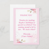 感謝表現の一言：フラットサンキューカードMes サンキューカード (正面/裏面)