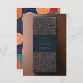 感謝表現の意エレガント味：フラットサンキューカード サンキューカード (正面/裏面)