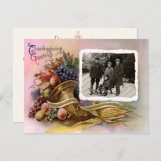 感謝記念写真挨拶はがき シーズンポストカード (正面/裏面)