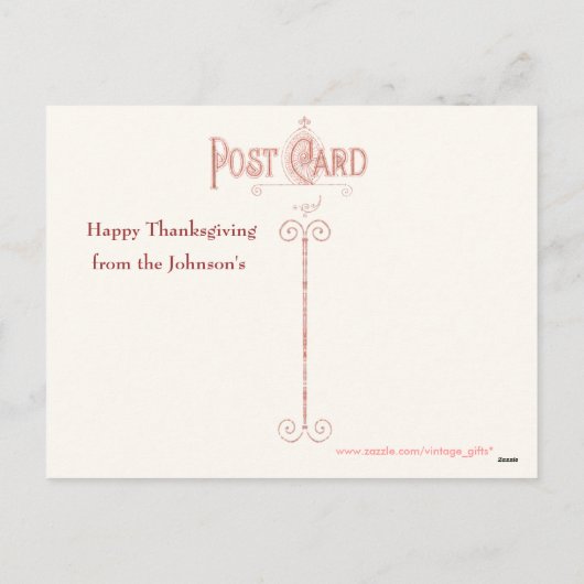 感謝記念写真挨拶はがき シーズンポストカード (裏面)