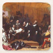 感謝記念写真 スクエアペーパーコースター (正面)