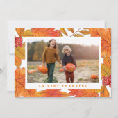 感謝記念写真 招待状 (正面)