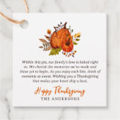 感謝詩の国カボチャ素朴ンハーベスト フェイバータグ (正面)