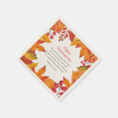 感謝詩の国素朴の紅葉 スタンダードカクテルナプキン (角)