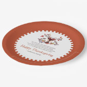 感謝詩の国素朴の紅葉 ペーパープレート (アングル)