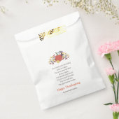 感謝詩カントリー素朴カボキンブーケ フェイバーバッグ (封をした状態)