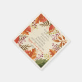 感謝詩。感謝祭おめでとう。カスタム. スタンダードカクテルナプキン (角)