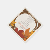 感謝詩。感謝祭おめでとう。カスタム. スタンダードカクテルナプキン (角)