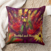 感謝賛美お洒落フローラ七面鳥 クッション (ブランケット)