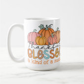 感謝賛美して散らかった! コーヒーマグカップ (左)