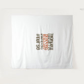 感謝賛美と一種の混乱のナース感謝祭 タペストリー (正面(横))