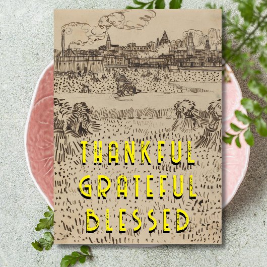 感謝賛美の収穫ファンゴッホ シーズンカード