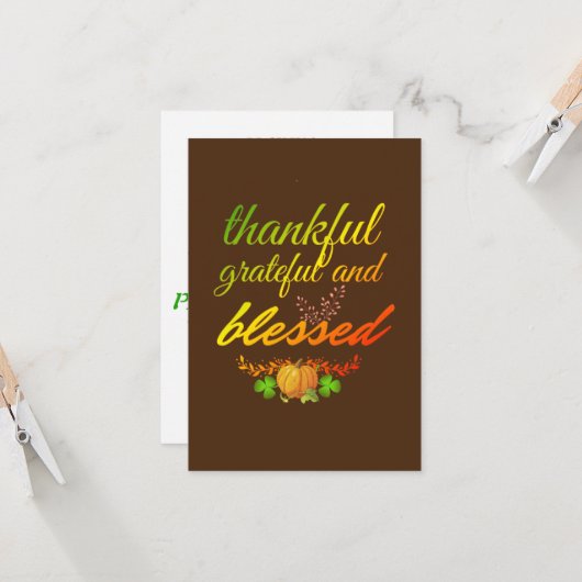 感謝賛美の カード (正面/裏面インサイチュ)