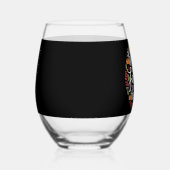 感謝賛美家族の感謝祭ディナー ステムなしワイングラス (左)