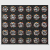 感謝賛美家族の感謝祭ディナー ラッピングペーパー (フラット)