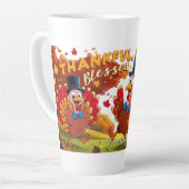 感謝賛美心持ち幸せ カフェラテマグ (左アングル)