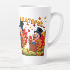 感謝賛美心持ち幸せ カフェラテマグ