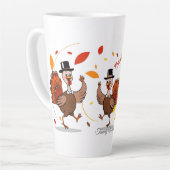 感謝賛美心持ち幸せ カフェラテマグ (左アングル)