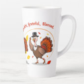 感謝賛美心持ち幸せ カフェラテマグ (右)