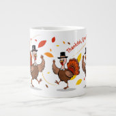 感謝賛美心持ち幸せ ジャンボコーヒーマグカップ (正面)